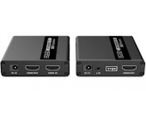 Видео-удлинитель KVM HDMI и USB Lenkeng LKV223KVM FullHD, CAT5e/6 до 40/70 метров, проходной HDMI, аудио выход (LKV223KVM)