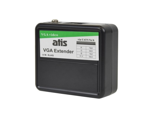 Пассивный приемник-передатчик ATIS VGA Extender по RJ45 до 60 м