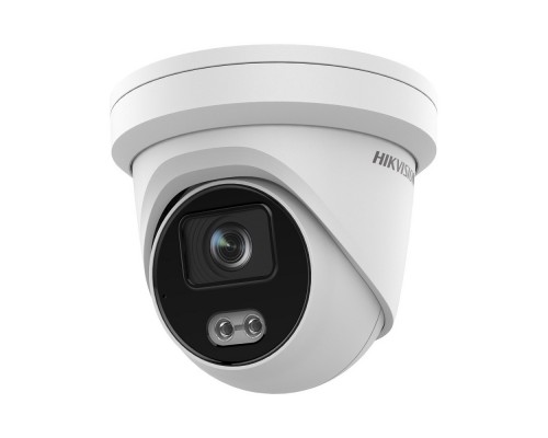 IP-видеокамера 4 Мп Hikvision DS-2CD2347G2-LU(C) (2.8mm) ColorVu со встроенным микрофоном и видеоаналитикой для системы видеонаблюдения