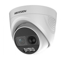 HD-TVI відеокамера 2 Мп Hikvision DS-2CE72DFT-PIRXOF 2.8mm ColorVu з PIR датчиком і сиреною для системи відеоспостереження